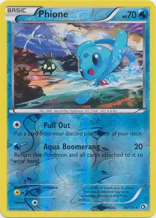 Legendary Treasures Phione #36/113 reverse holo